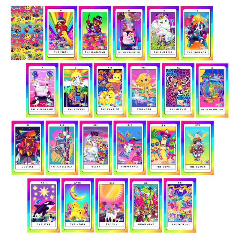 Illustration for article titled Enjoy these colorful tarot cards in the style of Lisa Frank